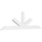 Ekena Millwork Saratoga Architectural Grade PVC Gable Bracket, 108"W x 31 1/2"H x 2"D x 6"F, 7/12 Pitch GBP108X32X0206SAR00 - alternate 1